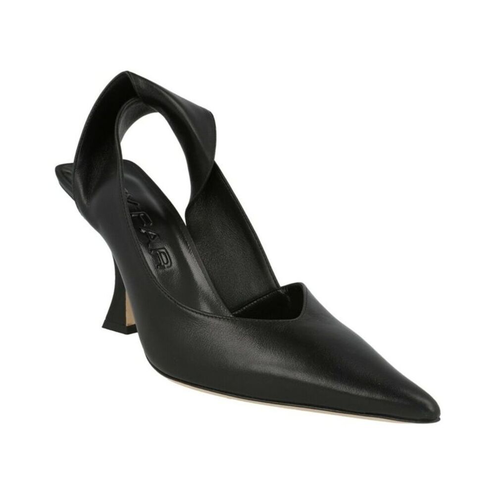 By Far Yasha Leather Slingback Pump, Black